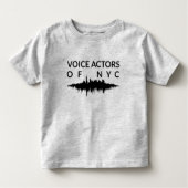 Voice Actors van NYC Toddler Kinder Shirts (Voorkant)