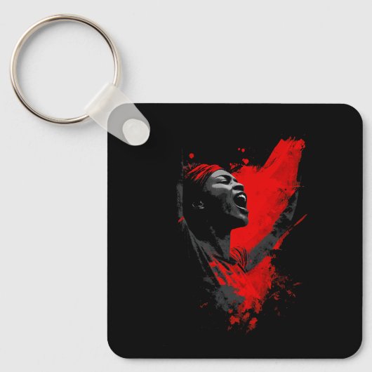 Voice in Red Sleutelhanger (Voorkant)