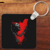 Voice in Red Sleutelhanger (Achterkant)