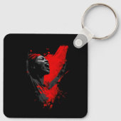 Voice in Red Sleutelhanger (Achterkant)