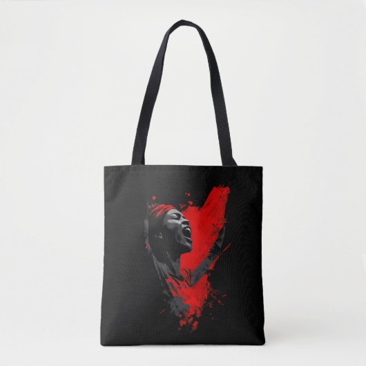 Voice in Red Tote Bag (Voorkant)
