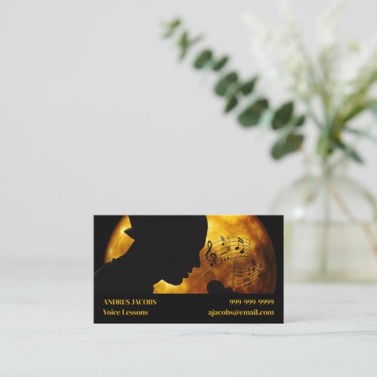 Voice Lesson Visitekaartje (Staand voorkant)