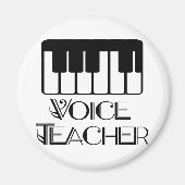 Voice Music Teacher Gift Magneet (Voorkant)