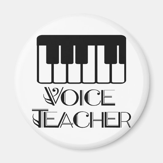 Voice Music Teacher Gift Magneet (Voorkant)