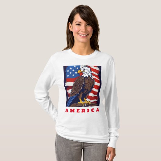 Voice of America Sweatshirt voor Dames (Voorkant volledig)