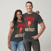 Voice over Artist Microphone Actress Gift T-shirt (Unisex)