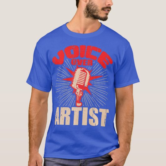 Voice over Artist Microphone Actress Gift T-shirt (Voorkant)