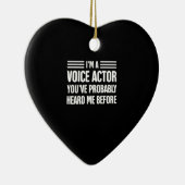 Voice-over Artist Voice Acting Premium Gift Keramisch Ornament (Rechts)