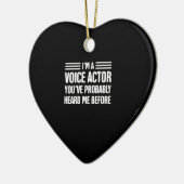 Voice-over Artist Voice Acting Premium Gift Keramisch Ornament (Links)