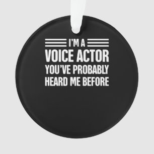 Voice-over Artist Voice Acting Premium Gift Ornament