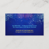 Voice / Vocal coach - Kleurrijke Waterverf Visitekaartje (Achterkant)