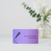Voiceover artiest Podcaster Visitekaartje (Staand voorkant)