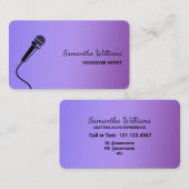 Voiceover artiest Podcaster Visitekaartje (Voorkant / Achterkant)