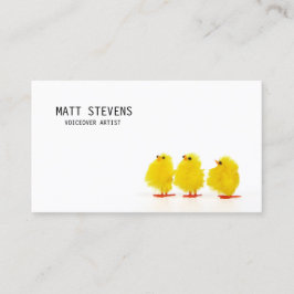 Voiceover Artiest Visitekaartje Schattigee Kuikens