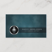 VoiceOver Artist Microfoon Icon Visitekaartje (Voorkant)