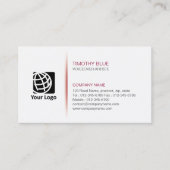 VoiceOver Artiste Entertainment Skills Eenvoudige Visitekaartje (Voorkant)