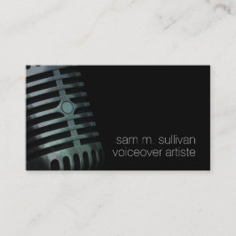 VoiceOver Artiste Microfoon Entertainment Visitekaartje