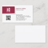 VoiceOver Artiste Talent Eenvoudig Visitekaartje (Voorkant / Achterkant)