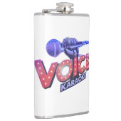 Voices 1 kant bedrukt brown heupfles (Rechts)