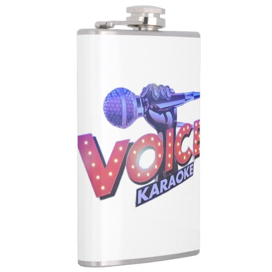 Voices 1 kant bedrukt brown heupfles (Rechts)