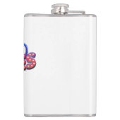 Voices 1 kant bedrukt brown heupfles (Achterkant)