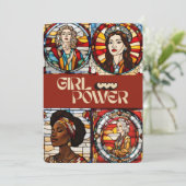 “Voices of Equality: A Tribute to Women's Power” Feestdagenkaart (Staand voorkant)