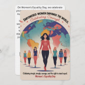 “Voices of Equality: A Tribute to Women's Power” Feestdagenkaart (Voorkant / Achterkant)