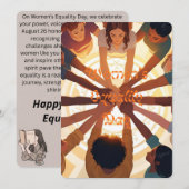 “Voices of Equality: A Tribute to Women's Power” Kaart (Voorkant / Achterkant)
