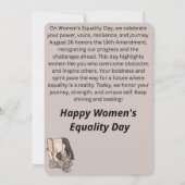 “Voices of Equality: A Tribute to Women's Power” Kaart (Achterkant)