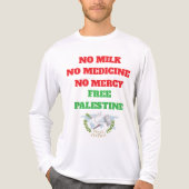 Voices of Palestine – Humanity Cries for Justice T Tri-Blend Shirt (Voorkant volledig)