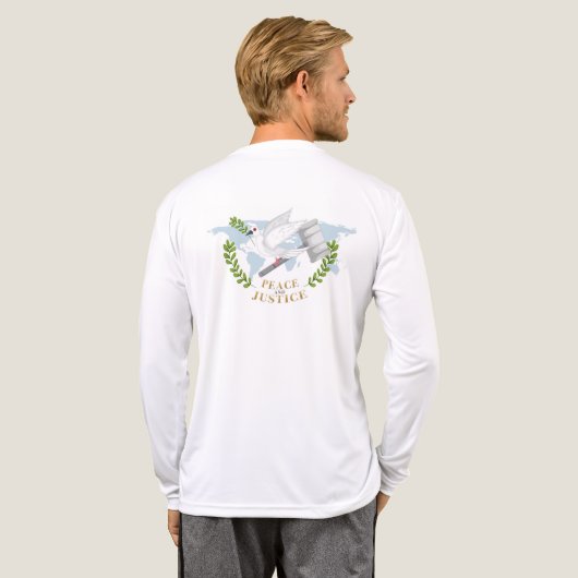 Voices of Palestine – Humanity Cries for Justice T Tri-Blend Shirt (Achterkant)