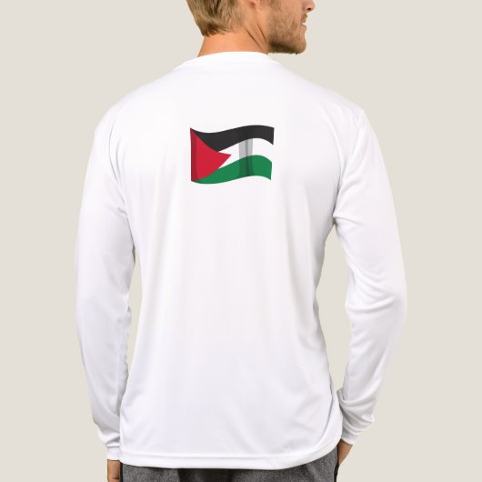 Voices of Palestine - Humanity Cries for Justice Tri-Blend Shirt (Achterkant)