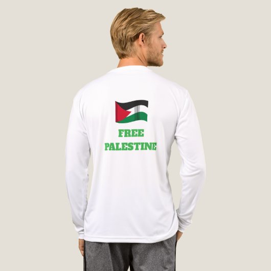 Voices of Palestine - Humanity Cries for Justice Tri-Blend Shirt (Achterkant)