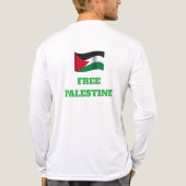 Voices of Palestine - Humanity Cries for Justice Tri-Blend Shirt (Achterkant)
