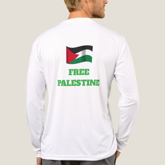 Voices of Palestine - Humanity Cries for Justice Tri-Blend Shirt (Achterkant)