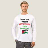 Voices of Palestine - Humanity Cries for Justice Tri-Blend Shirt (Voorkant)