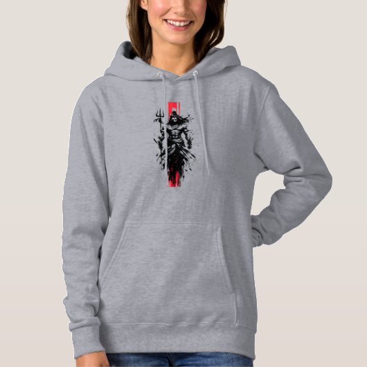 Void-Born Mahadev De Rode As Wanneer Stilte Ta Hoodie (Voorkant)