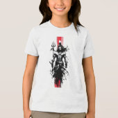 Void-Born Mahadev De Rode As Wanneer Stilte Ta Tri-Blend Shirt (Voorkant)