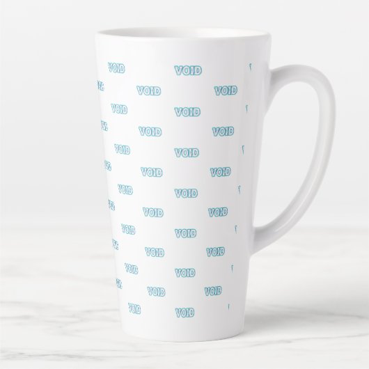 VOID//CRACKED: Ga naar de Elektrische Afgrond Latte Mok (Rechts)