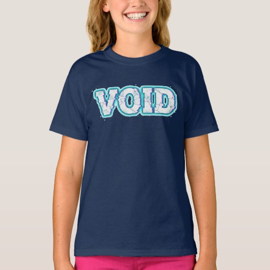 VOID//CRACKED: Ga naar de Elektrische Afgrond T-shirt (Voorkant)