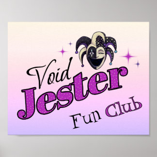 Void Jester Club – Lachende Chaos Nar Poster