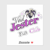 Void Jester Club – Lachende Chaos Nar Sticker (Vel)