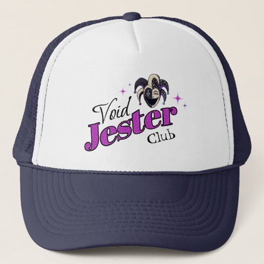 Void Jester Club – Lachende Chaos Nar Trucker Pet (Voorkant)