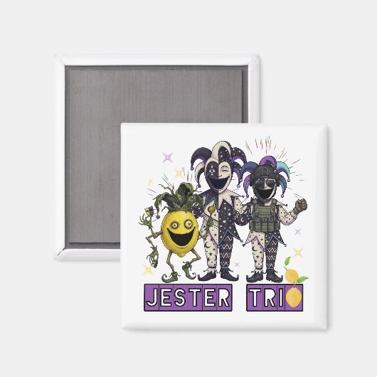 Void Jester Club Trio Magneet (Voorkant / Achterkant)