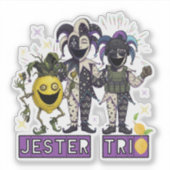 Void Jester Club Trio Sticker (Voorkant)