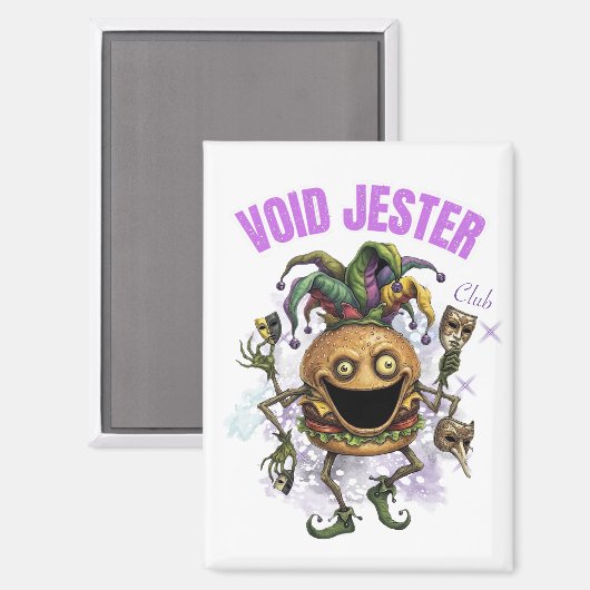 Void Jester Club - vriend Burger  Magneet (Voorkant / Achterkant)