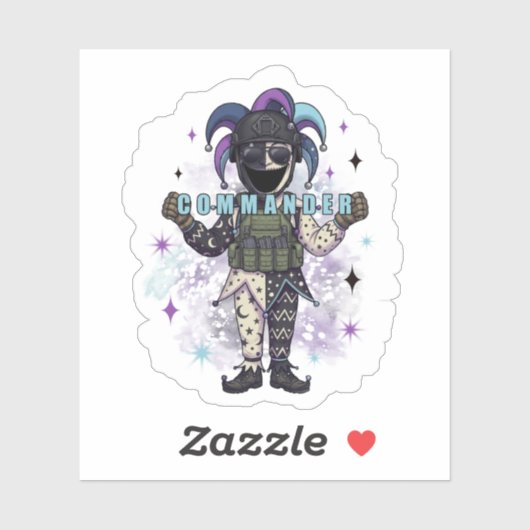 Void Jester Vriend Commandant Sticker (Vel)