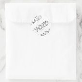 void_statisch ronde sticker (Tas)
