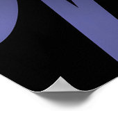 VOID Typografie Poster Surreal Zwart en Paars (Hoek)