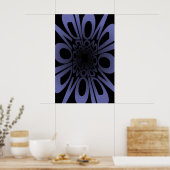 VOID Typografie Poster Surreal Zwart en Paars (Keuken)